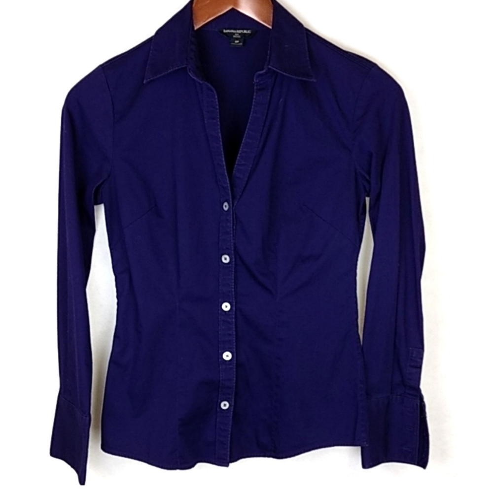Banana Republic Button Front Top Size 0 Petite